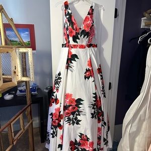 Jovani floral print ball gown